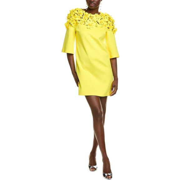green emerald velvet dress Badgley Mischka Laser Cut Flower Trapeze Gown  Trs Chic